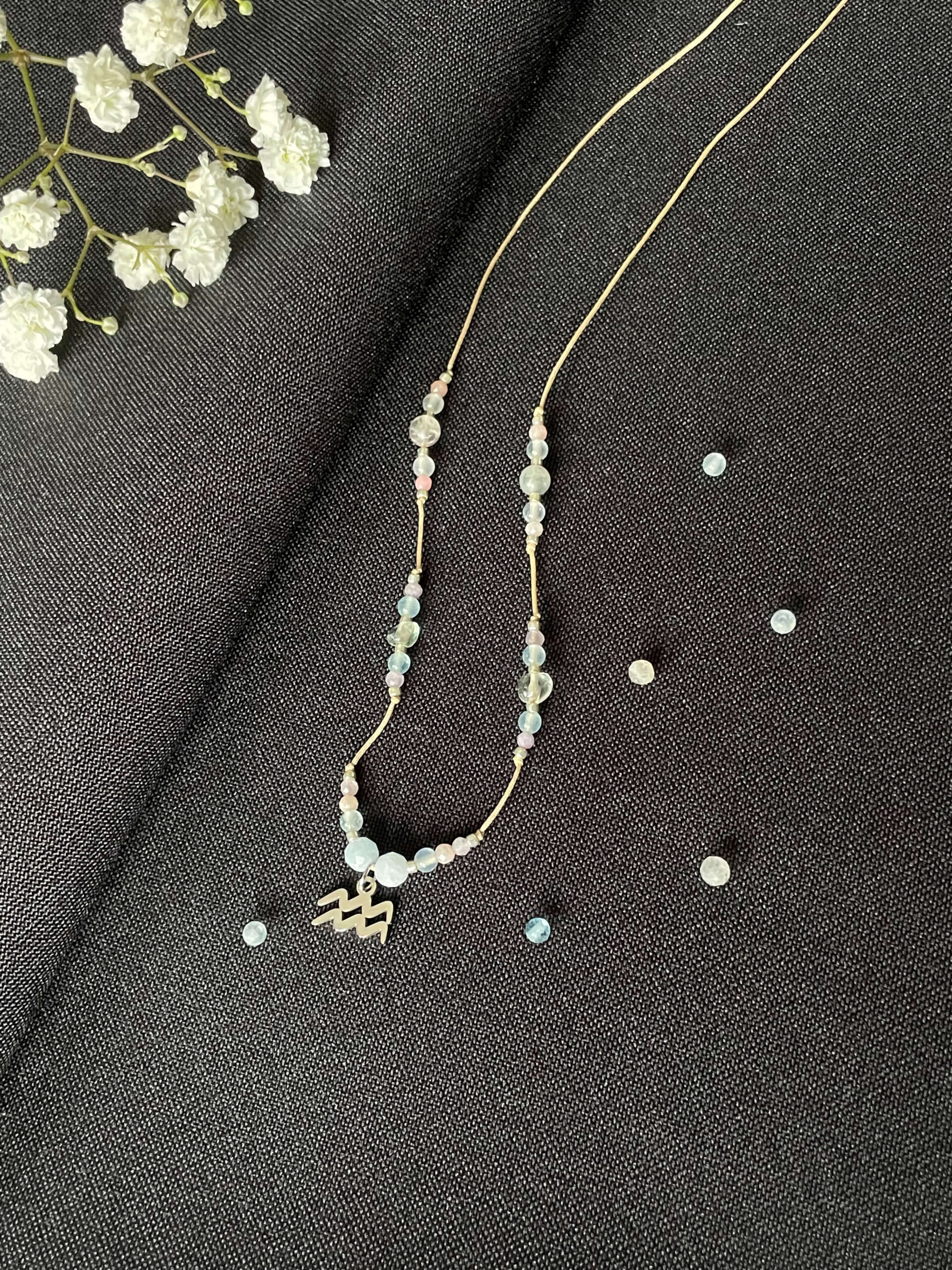 Naszyjnik WODNIK srebrny