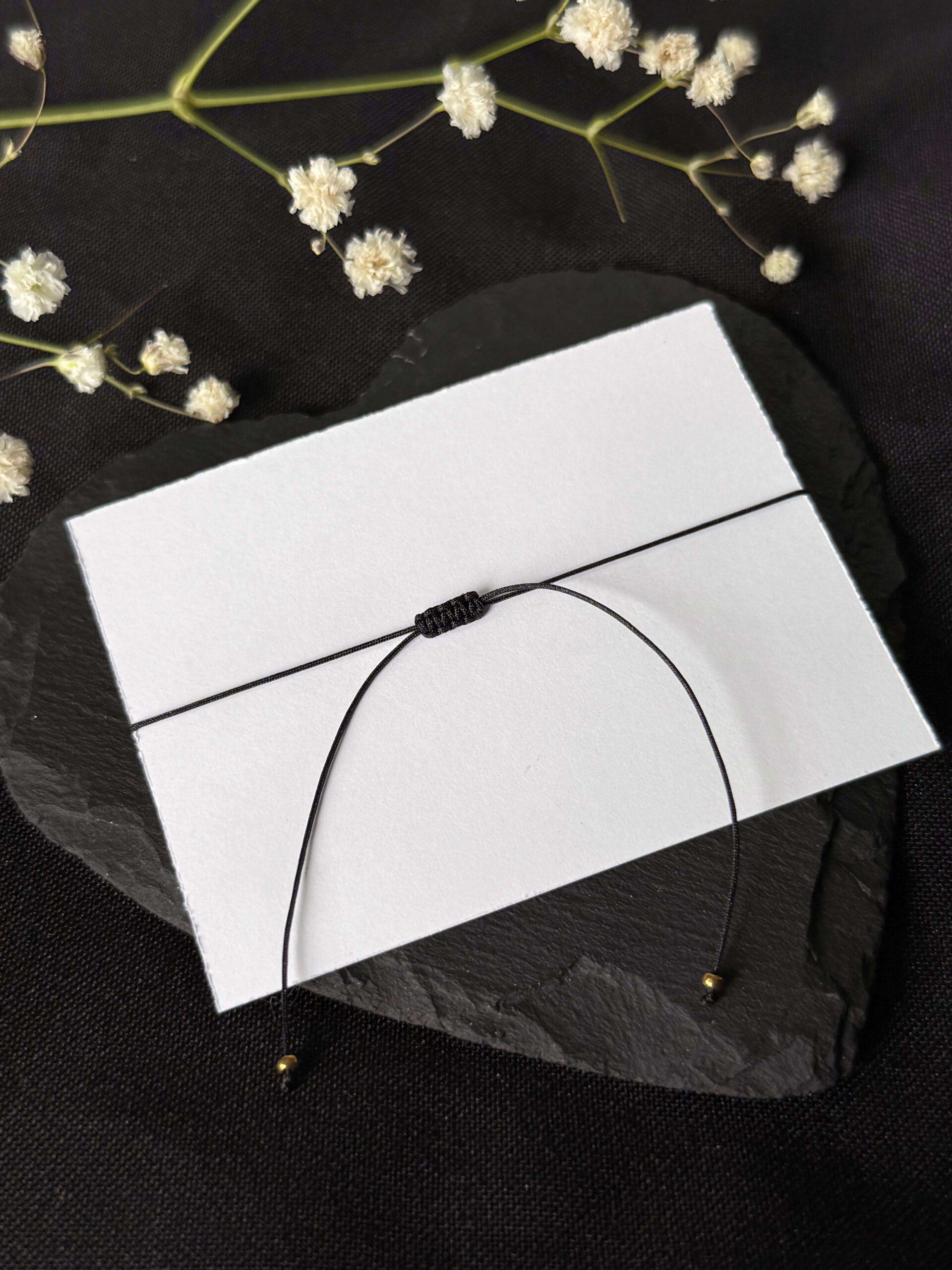 Bransoletka 'Kocham Cię' - czarny turmalin - obrazek 3