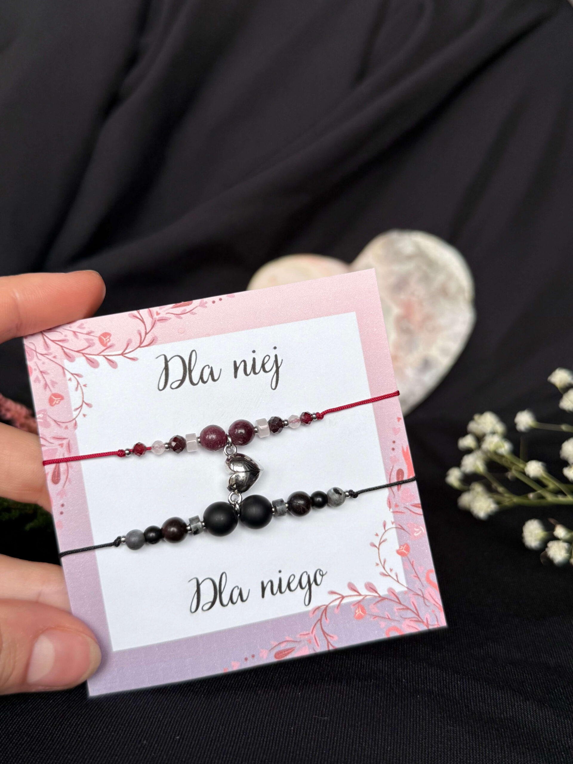 Zestaw bransoletek z magnetycznym serduszkiem N°1 - obrazek 2