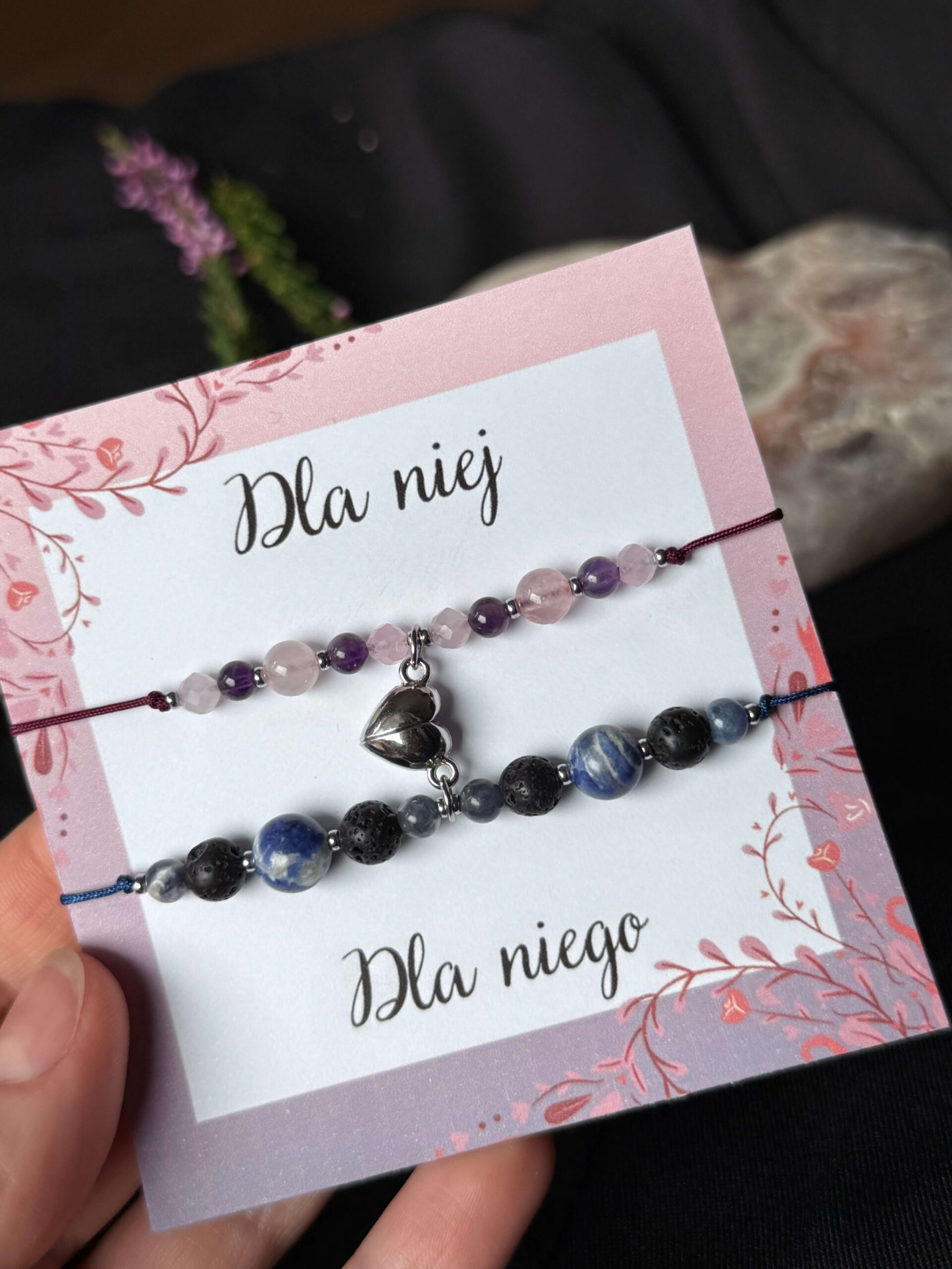 Zestaw bransoletek z magnetycznym serduszkiem N°2 - obrazek 2