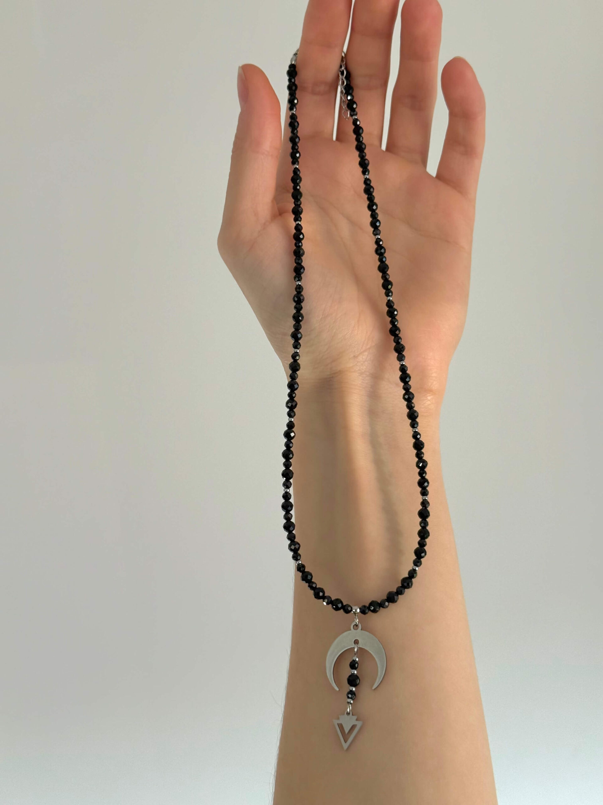 Naszyjnik z czarnym turmalinem Eclipse Drop - obrazek 4