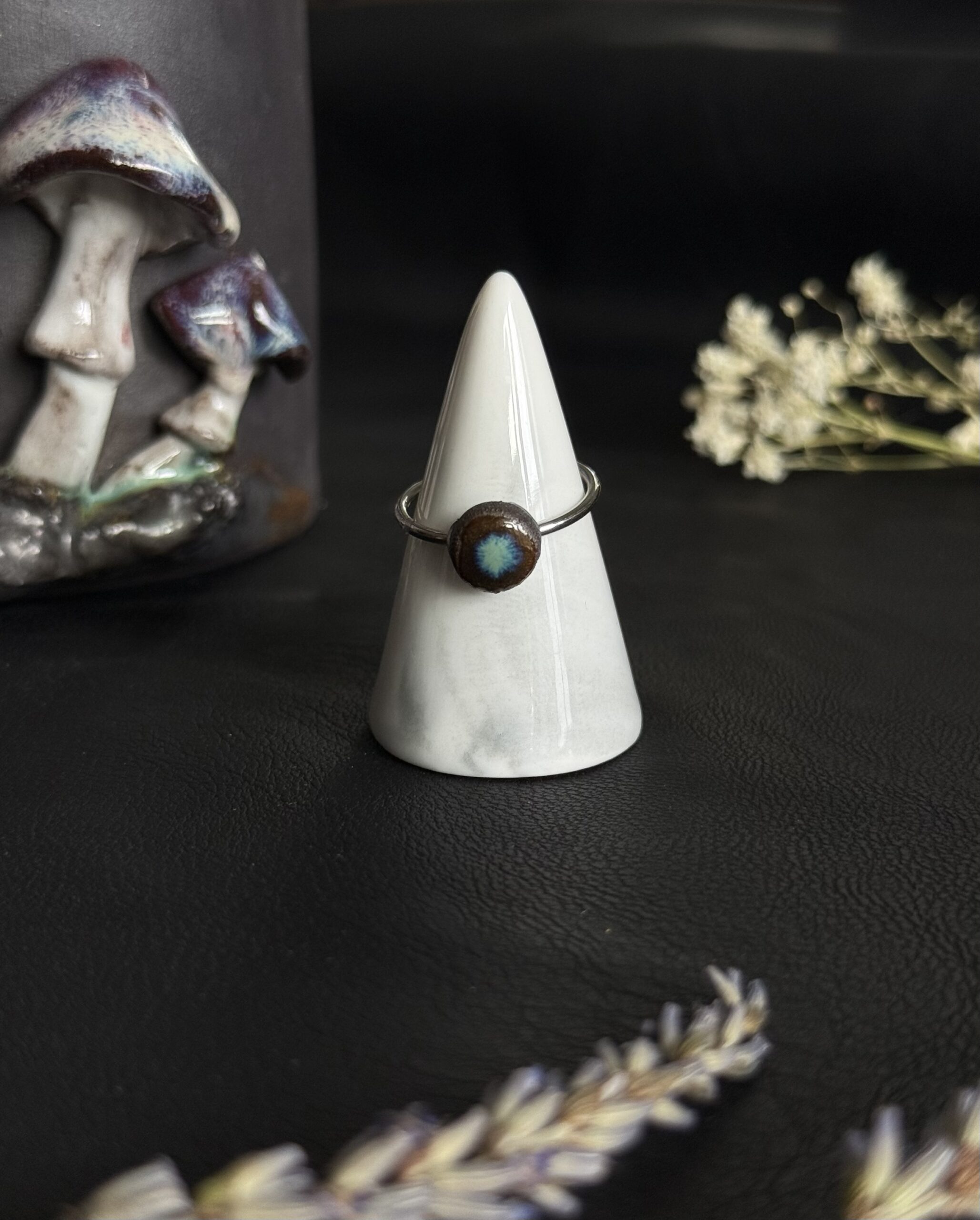 Pierścionek ceramiczny oczko N°1