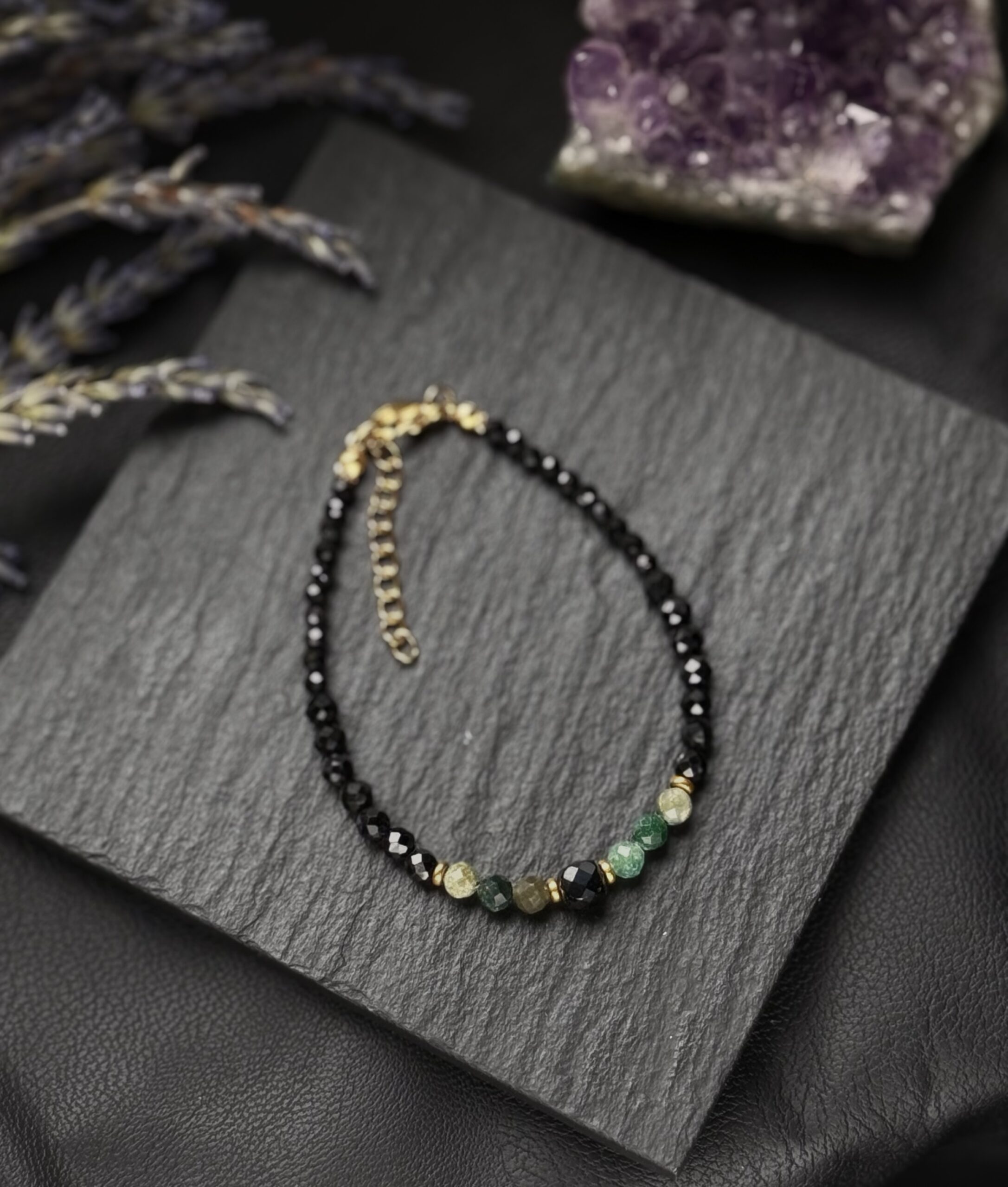 Bransoletka Black&Bloom - Agat indyjski