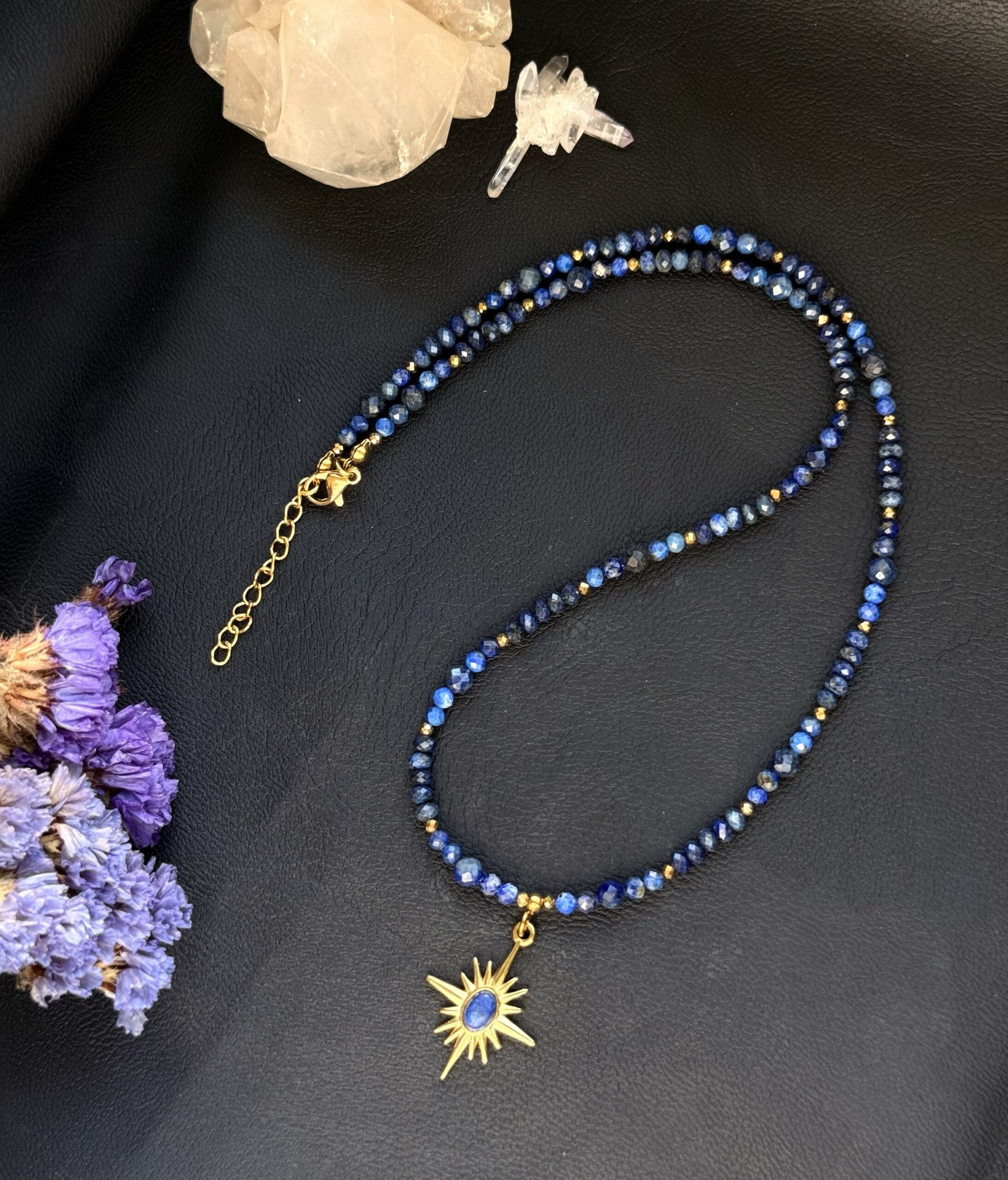 Naszyjnik SUN - lapis lazuli - obrazek 2