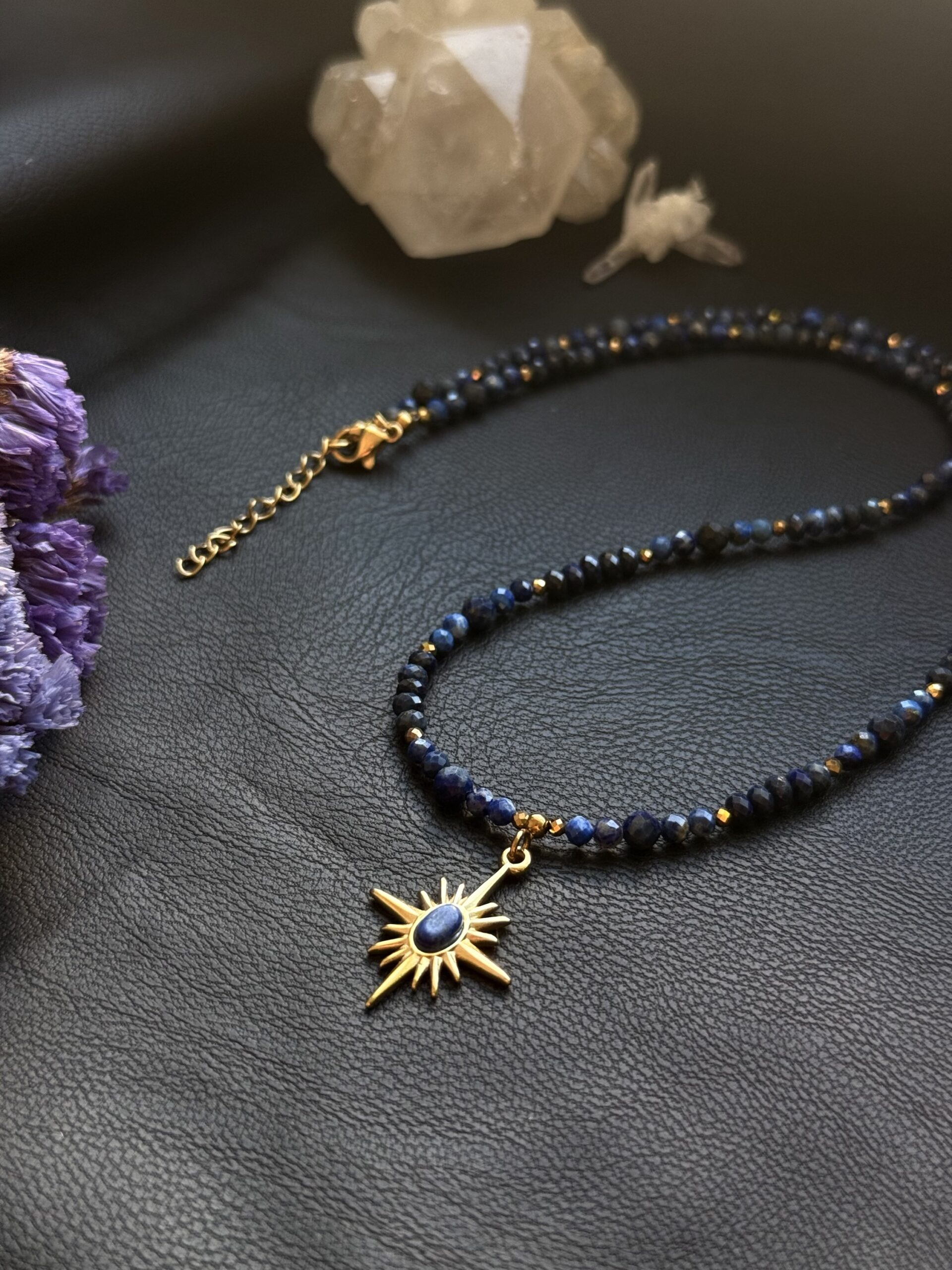 Naszyjnik SUN - lapis lazuli